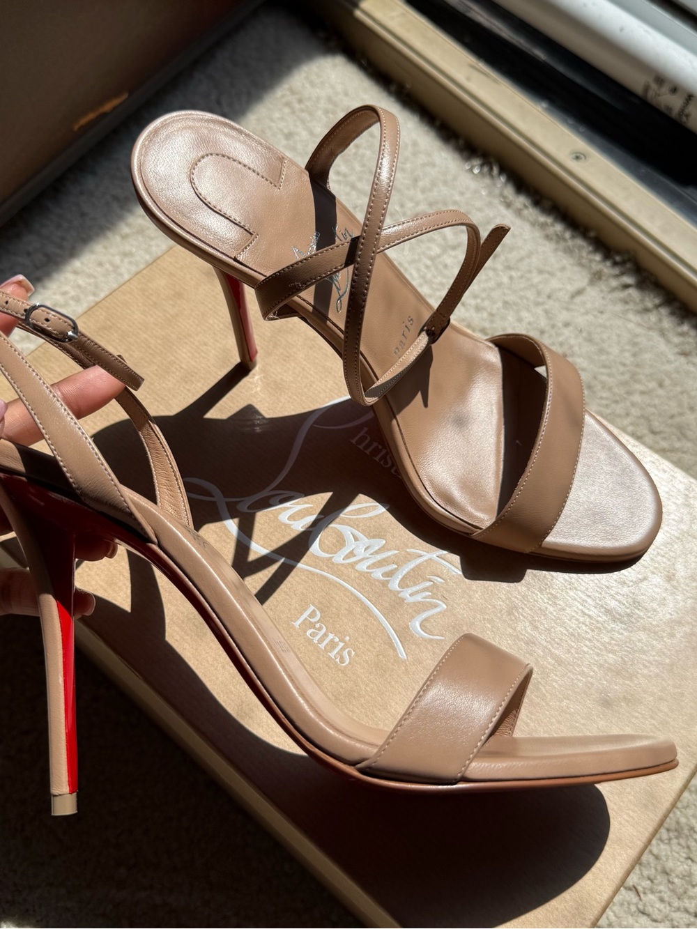 Christian Louboutin Miss Z Blush Sandals